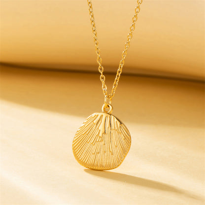 Sweet Shell Stainless Steel Plating Pendant Necklace