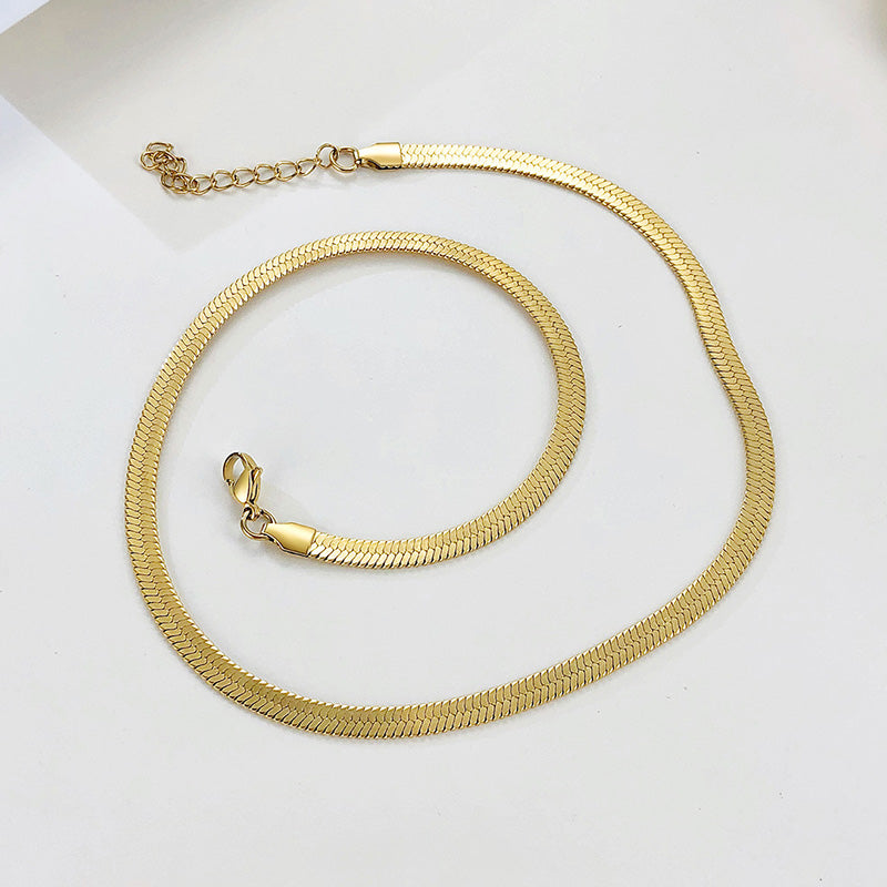 Simple Style Geometric Stainless Steel Gold Plated Necklace