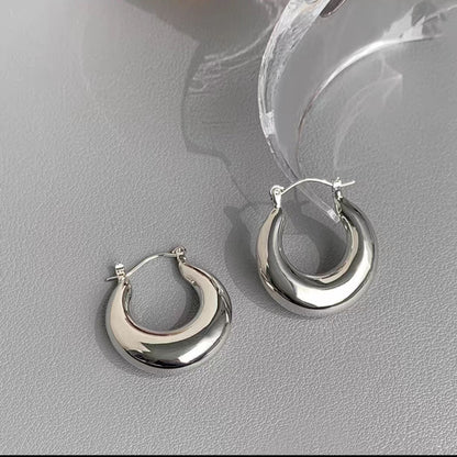 1 Pair Casual Simple Style U Shape Plating Copper Earrings