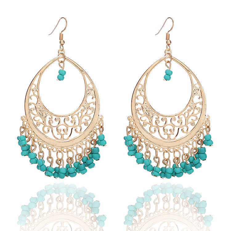 1 Pair Fashion Bohemian Geometric Alloy Women's Drop Earrings