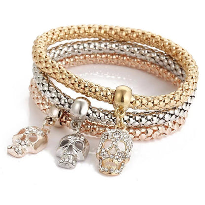 Modern Style Heart Shape Elephant Alloy Inlay Rhinestones Women'S Bangle