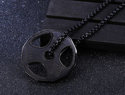 Casual Geometric Titanium Steel Pendant Necklace