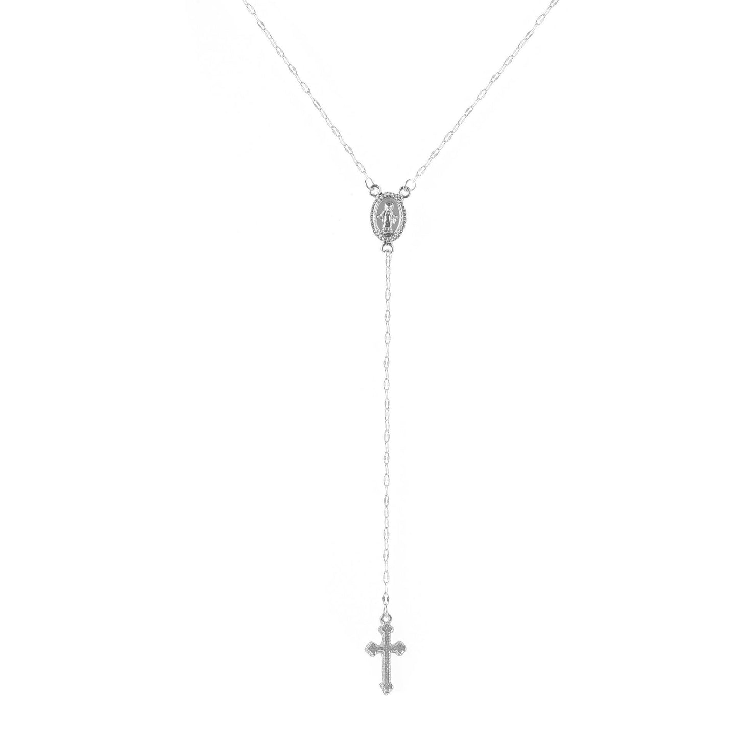 Simple Style Cross Alloy Plating Women's Pendant Necklace