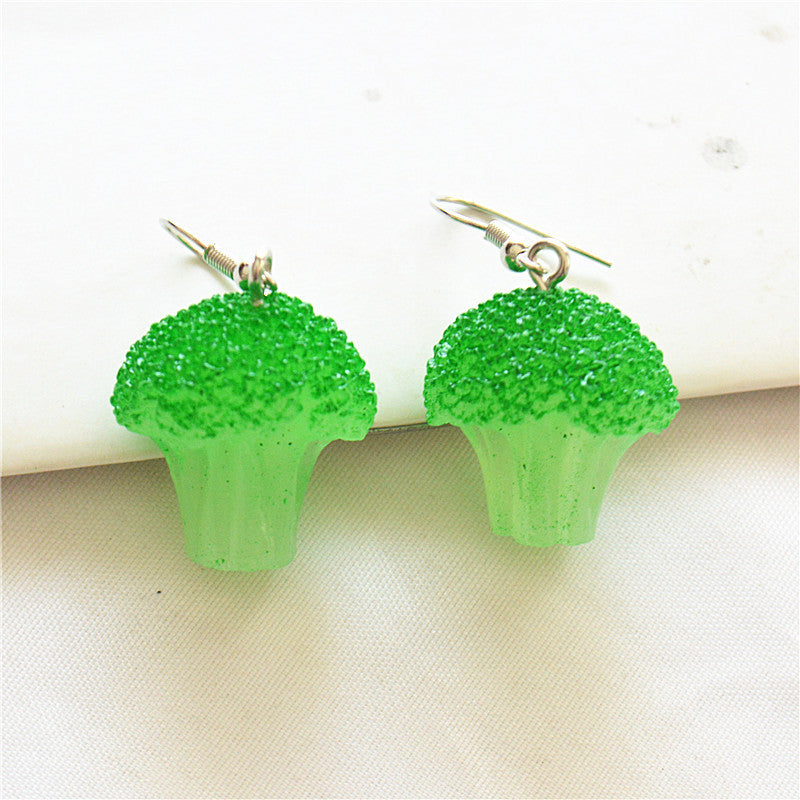 1 Pair Cute Fruit Resin Drop Earrings