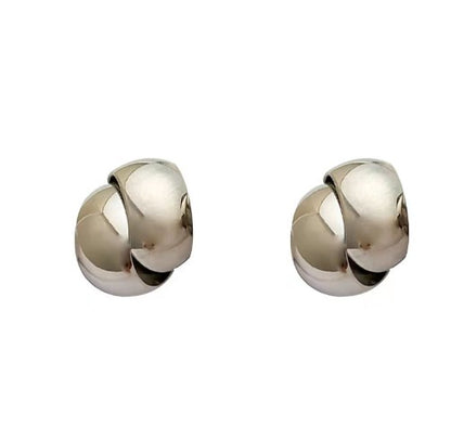 1 Pair Simple Style C Shape Plating Copper Ear Studs