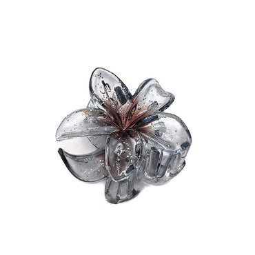 Sweet Simple Style Flower Plastic Hair Claws