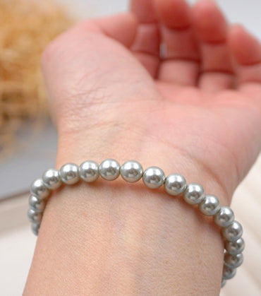 Simple Style Geometric Imitation Pearl Women's Bracelets