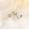 1 Pair Elegant Flower Plating Inlay Copper Zircon Ear Studs