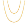 Retro Solid Color Iron Copper Gold Plated Layered Necklaces In Bulk