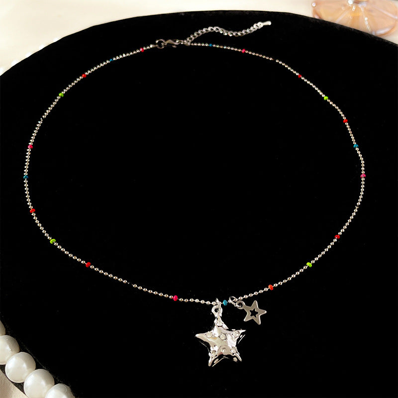 Casual Heart Shape Alloy Beaded Plating Inlay Resin Women's Layered Necklaces