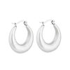 1 Pair Modern Style Simple Style Solid Color Plating Stainless Steel 18k Gold Plated Earrings