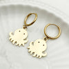 1 Pair Simple Style Animal Cross Airplane Plating Stainless Steel 14k Gold Plated Earrings