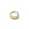 Simple Style Round Knot Stainless Steel Plating 18k Gold Plated Open Rings