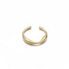 Simple Style Round Knot Stainless Steel Plating 18k Gold Plated Open Rings