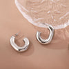 1 Pair Simple Style Commute U Shape Stainless Steel Ear Studs