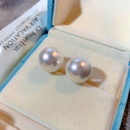 1 Pair Elegant Retro Geometric Imitation Pearl Ear Studs