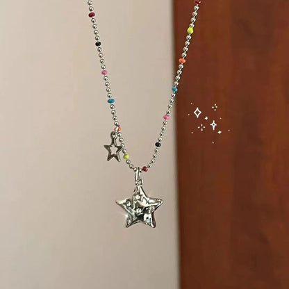 Simple Style Star Plastic Resin Wholesale Necklace