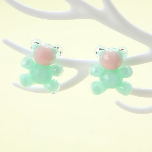 1 Pair Cute Animal Alloy Ear Studs