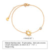 Ig Style Korean Style Round Heart Shape Flower Stainless Steel Plating Inlay Zircon 18k Gold Plated Bracelets