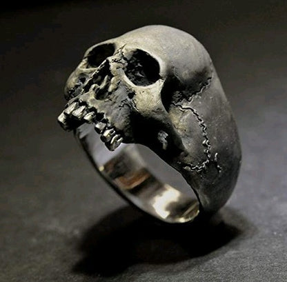 Hip-Hop Punk Streetwear Skull Alloy Plating Men'S Rings