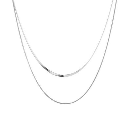 Simple Style Geometric Titanium Steel Plating Necklace