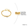 Classic Style Solid Color Stainless Steel Plating 18k Gold Plated Bracelets