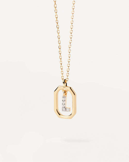 Casual Simple Style Letter Sterling Silver Plating Inlay Zircon Pendant Necklace