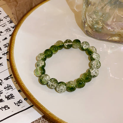Wholesale Jewelry Lady Gradient Color Glass Beaded Bracelets