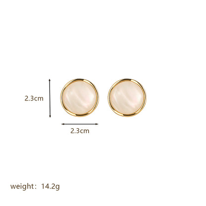 1 Pair Retro Commute Round Spiral Stripe Plating Inlay Copper Artificial Pearls Zircon 14k Gold Plated 18k Gold Plated Ear Studs