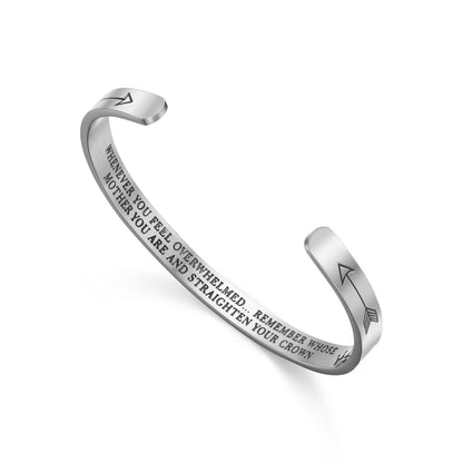 Stainless Steel Basic Letter Plating Cuff Bracelets