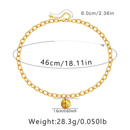 Classic Style Geometric Heart Shape Copper Irregular Plating Chain Gold Plated Pendant Necklace