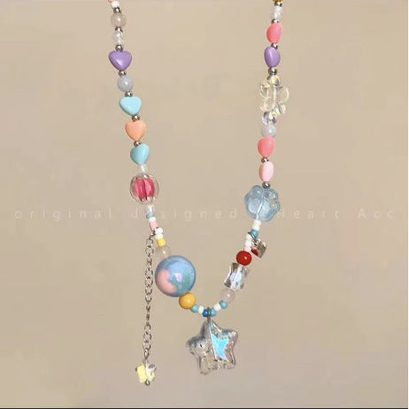 Cartoon Style Cartoon Plastic Resin Beaded Women's Pendant Necklace