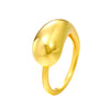 Casual Simple Style Water Droplets Solid Color Copper Open Rings