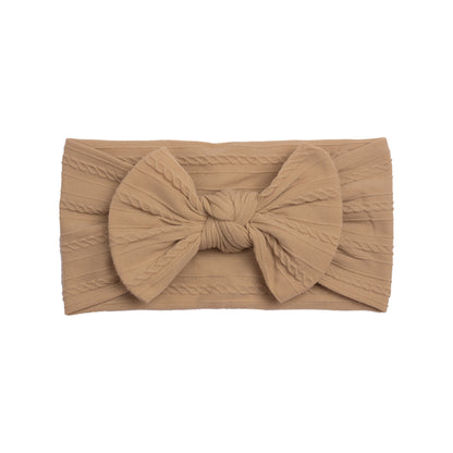 Fashion Solid Color Bow Knot Cloth Hair Band