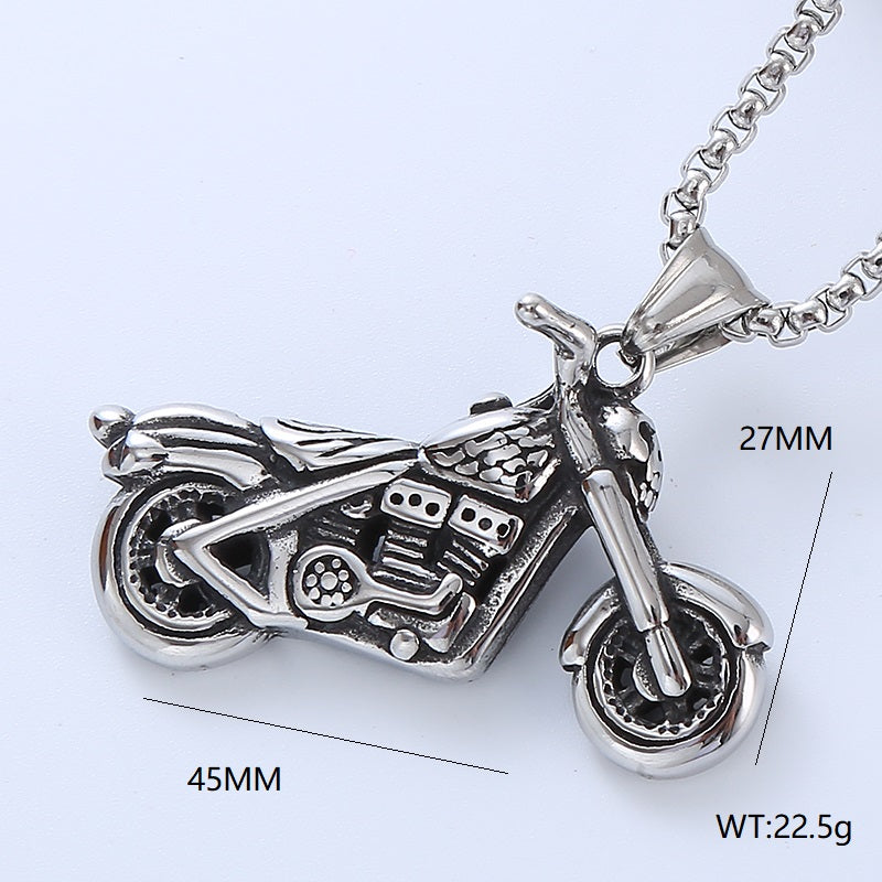 Retro Punk Pistol Heart Shape 304 Stainless Steel No Inlaid Men'S Pendant Necklace