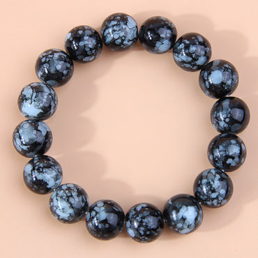 Wholesale Jewelry Simple Style Round Resin Beaded Bracelets