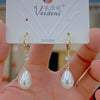 1 Pair Elegant Lady Geometric Flower Bow Knot Inlay Copper Artificial Pearls Zircon Drop Earrings