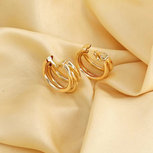 Wholesale Jewelry Simple Style C Shape Metal Plating Ear Cuffs