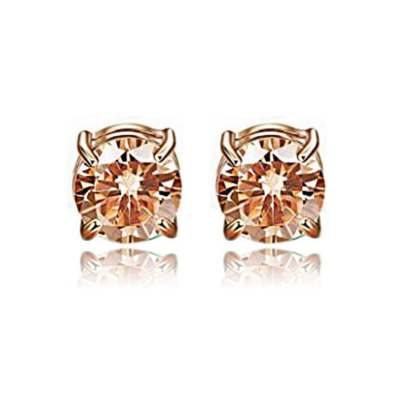 Fashion Geometric Copper Plating Ear Studs 1 Piece
