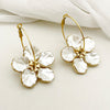 1 Pair Classical Vintage Style Flower Plating Inlay Stainless Steel Artificial Pearls Gold Plated Earrings