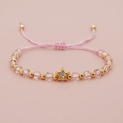 Simple Style Pentagram Artificial Crystal Wholesale Bracelets