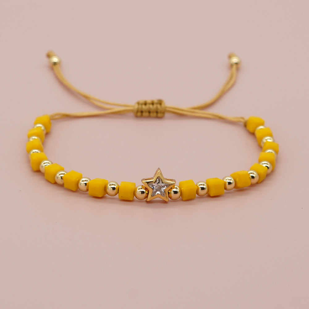 Simple Style Pentagram Artificial Crystal Wholesale Bracelets