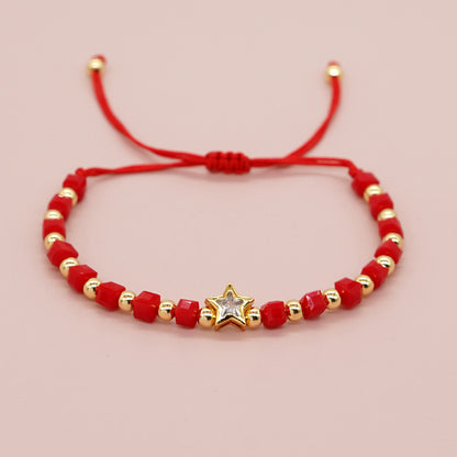 Simple Style Pentagram Artificial Crystal Wholesale Bracelets