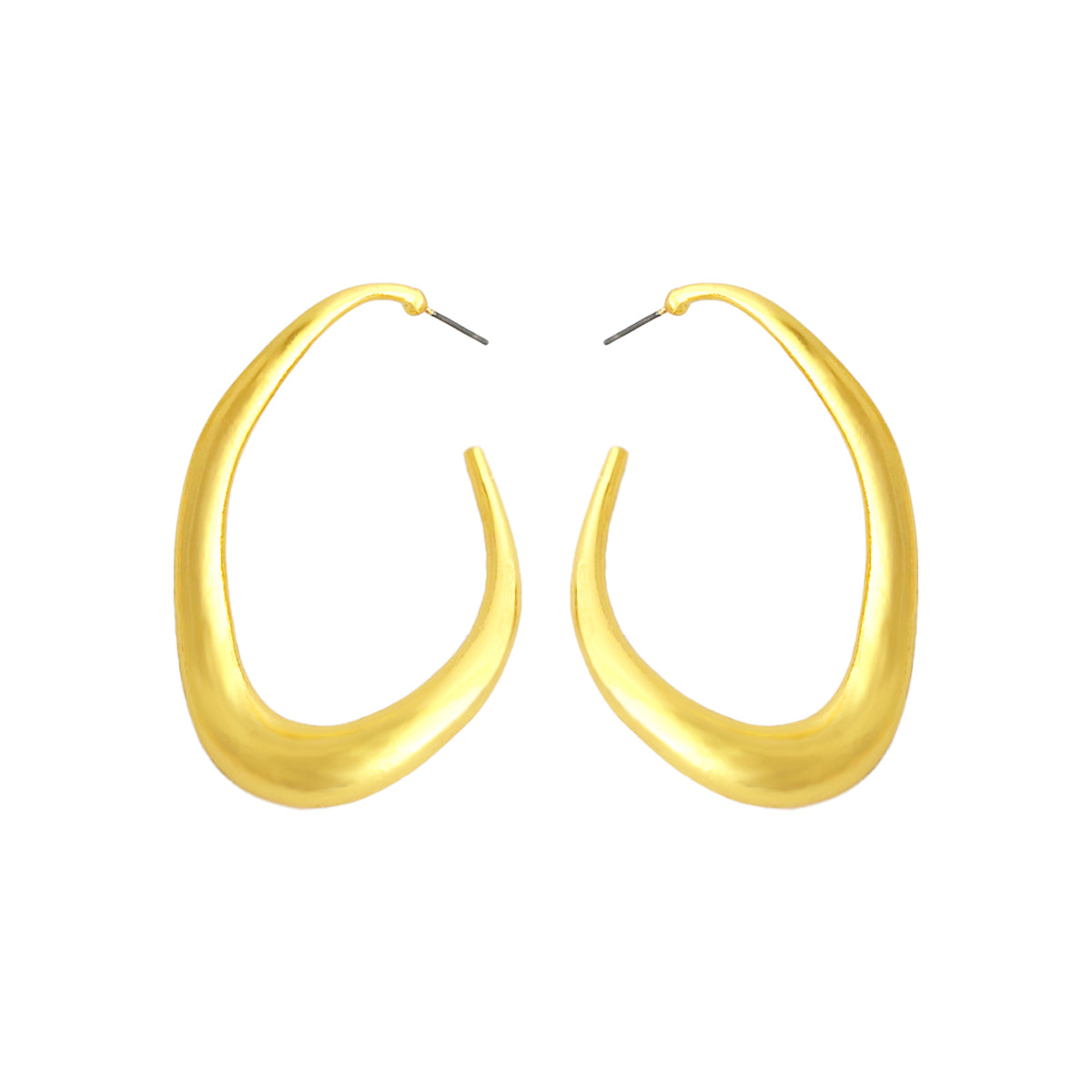 1 Pair Simple Style Irregular Plating Alloy Gold Plated Ear Studs