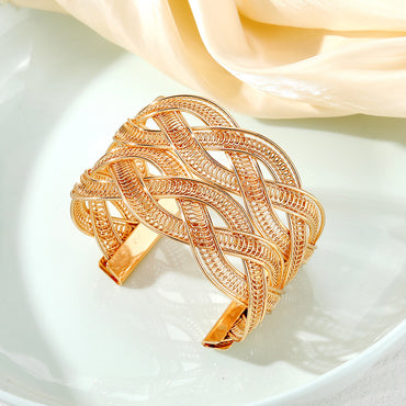 Wholesale Jewelry Retro Geometric Alloy Plating Bangle