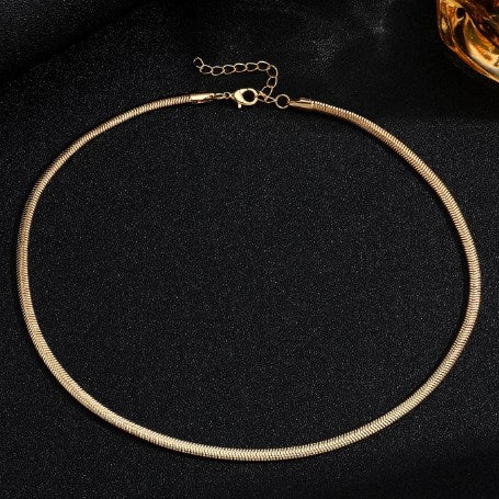 Casual Simple Style Solid Color Copper Plating Necklace