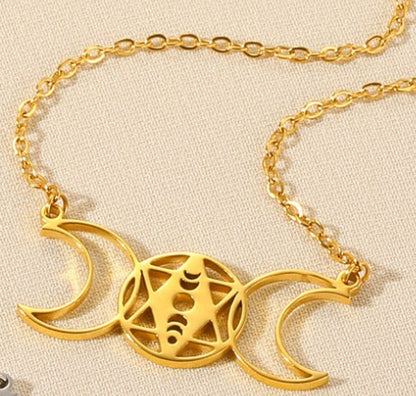 Simple Style Devil's Eye Heart Shape Butterfly Stainless Steel Plating Hollow Out Pendant Necklace