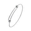 Simple Style Solid Color Stainless Steel Plating Gold Plated Bangle