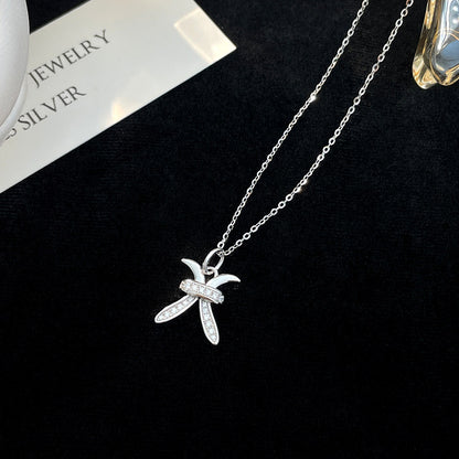 Elegant Lady Constellation Sterling Silver Zircon Pendant Necklace In Bulk