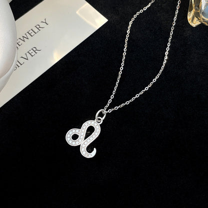 Elegant Lady Constellation Sterling Silver Zircon Pendant Necklace In Bulk